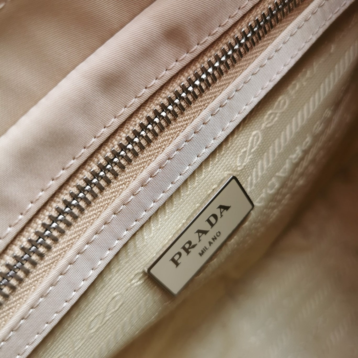 Padded Re-Nylon Shoulder Bag Desert Beige