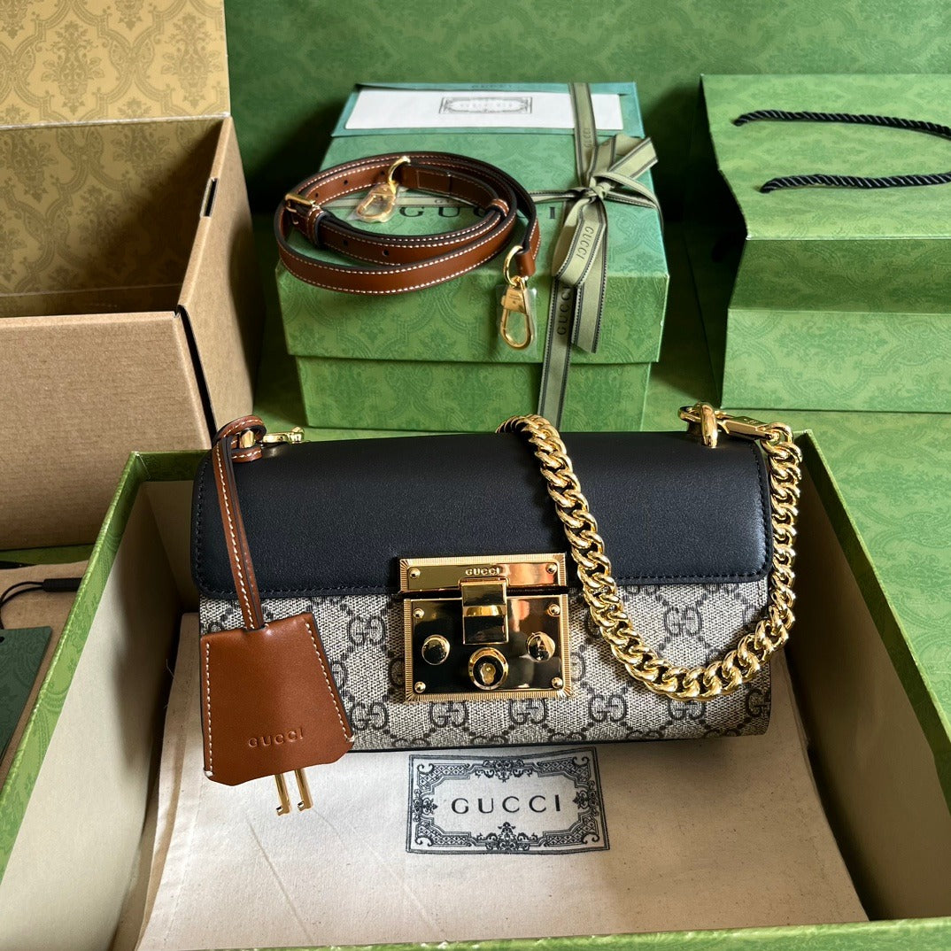 Padlock Mini Shoulder Bag Beige