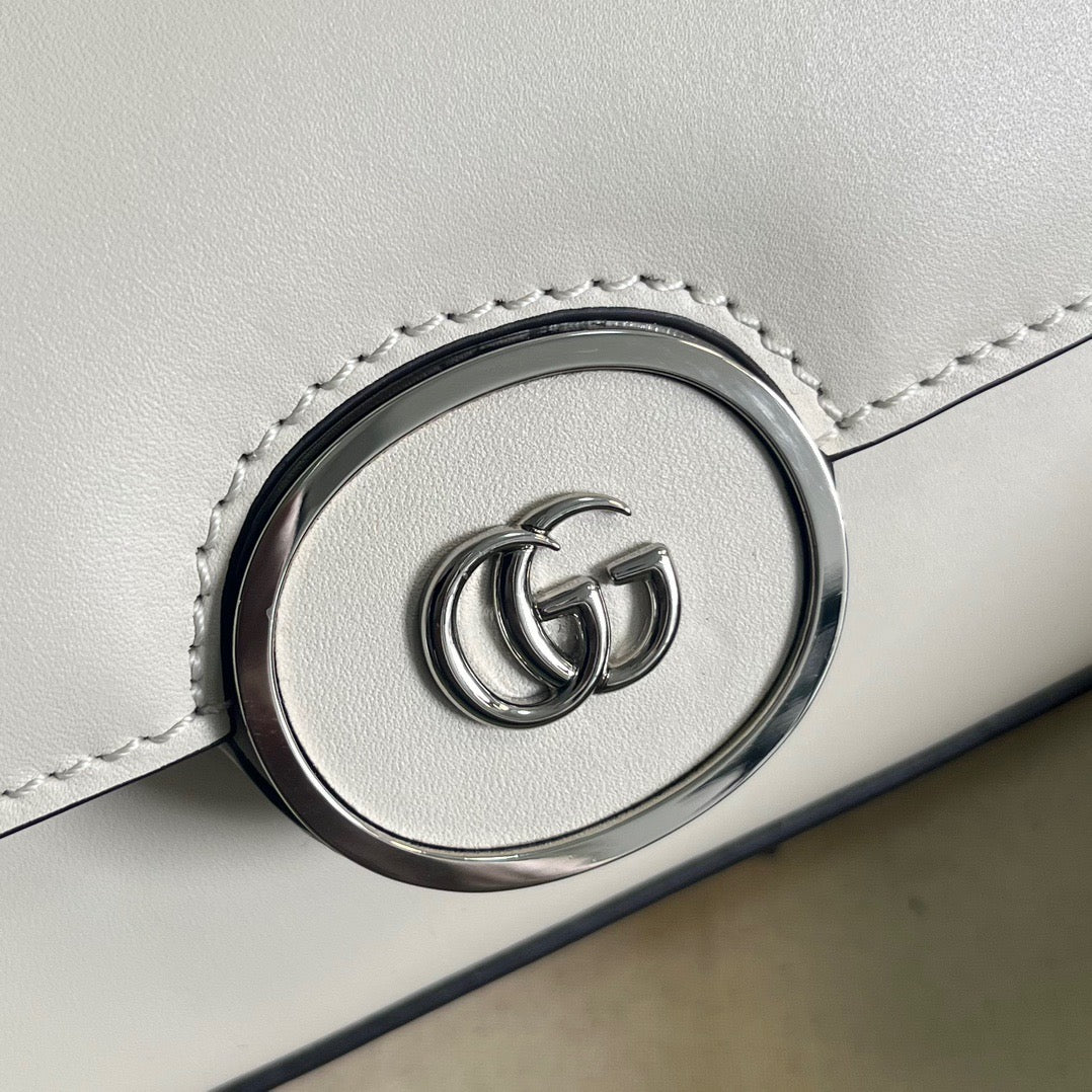Petite GG Mini Shoulder Bag White