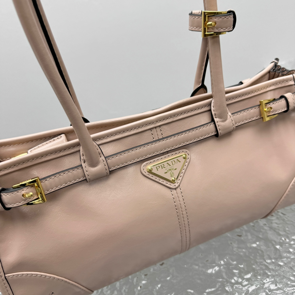 Pink Lily of the Valley Bonnie Medium Leather Handbag for Women