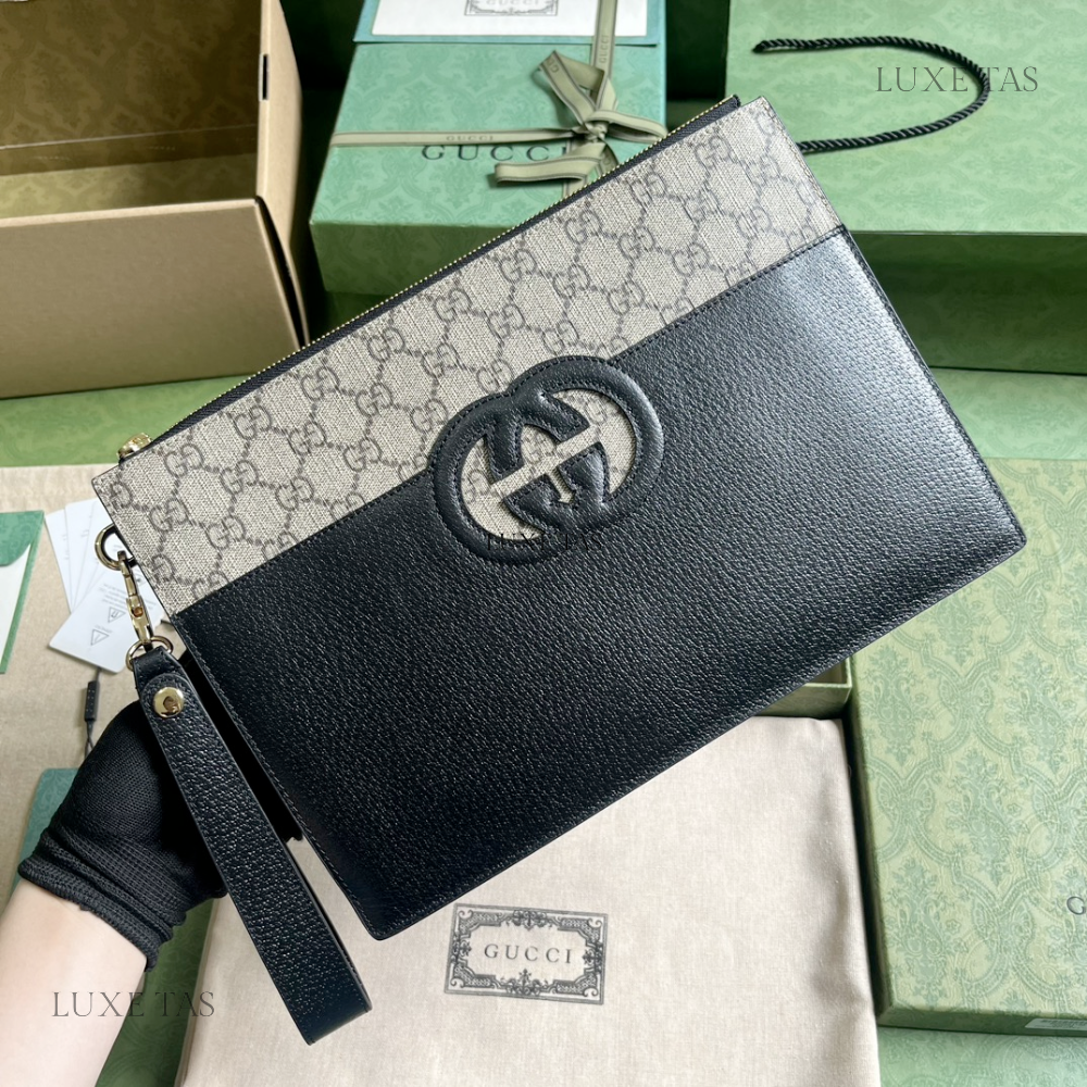 Pouch With Cut-Out Interlocking G