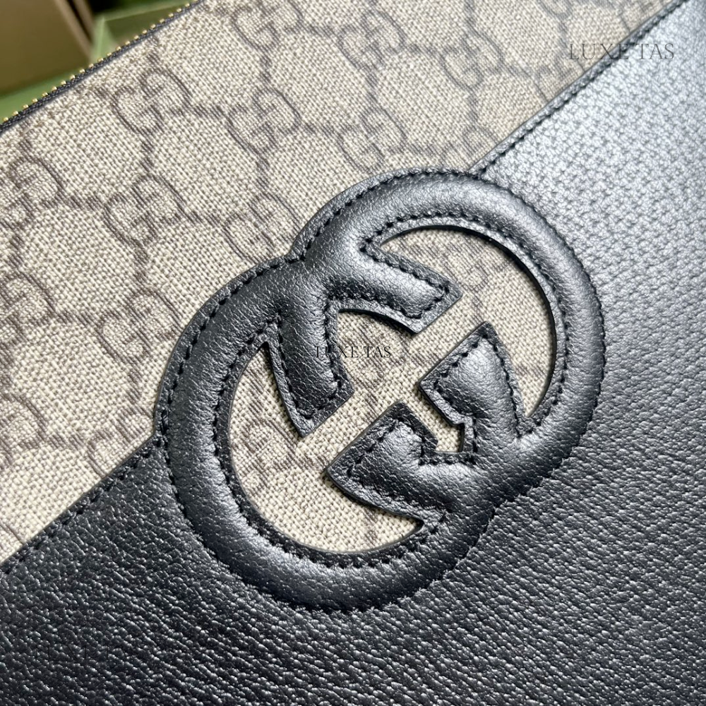 Pouch With Cut-Out Interlocking G