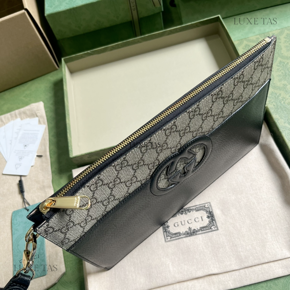 Pouch With Cut-Out Interlocking G