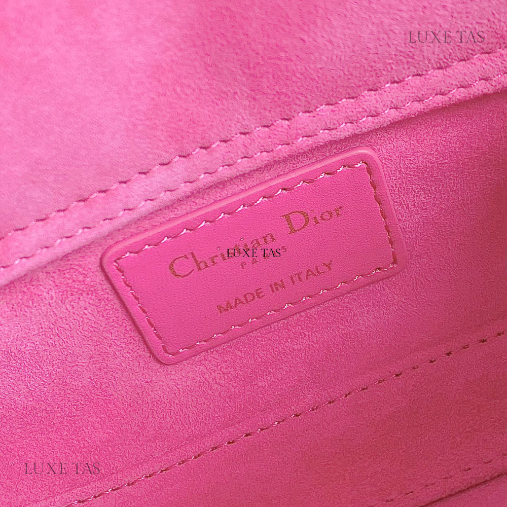 Rani Pink Cannage Lambskin Lady D-Joy Micro Bag