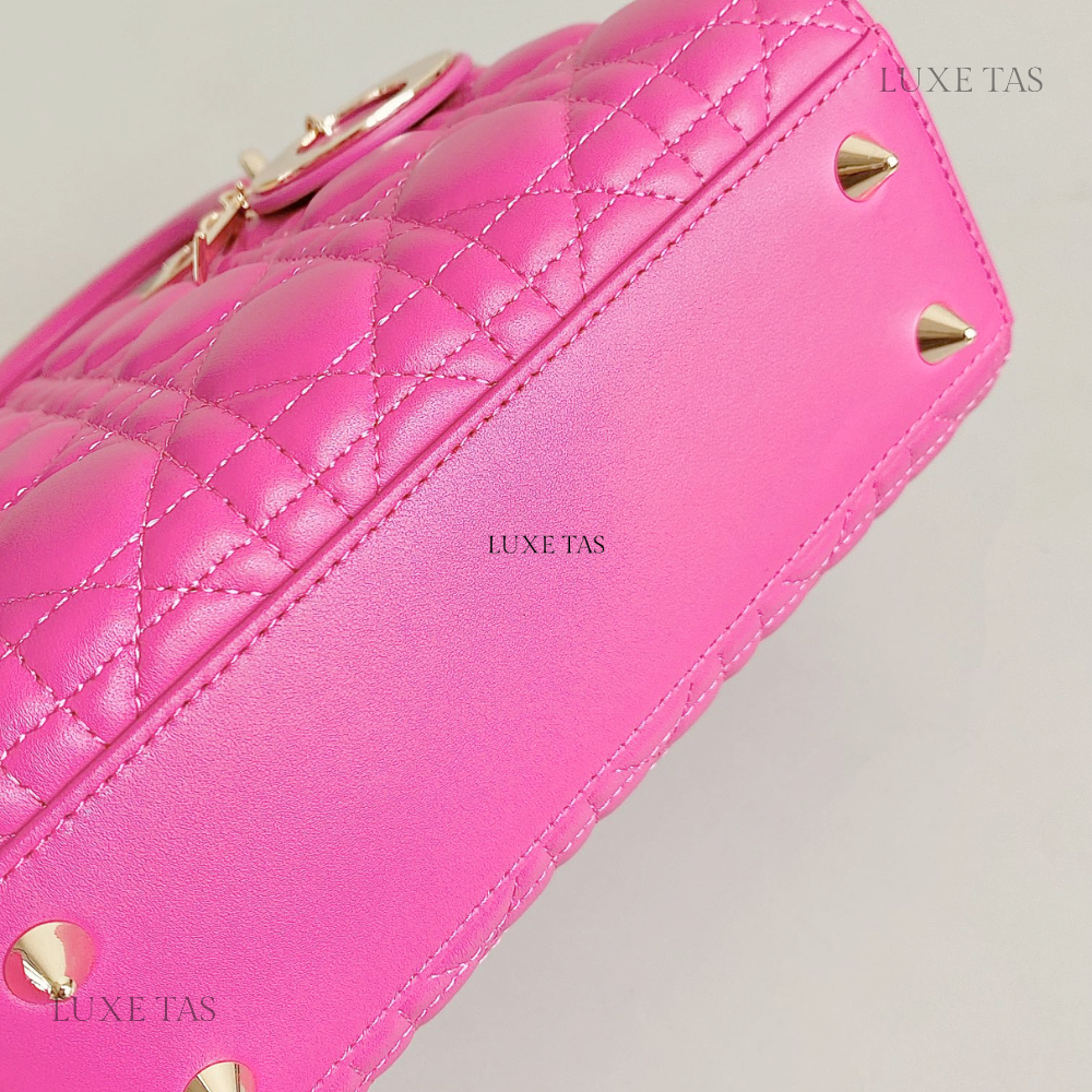 Rani Pink Cannage Lambskin Small Lady D*ior My Abcd*ior Bag