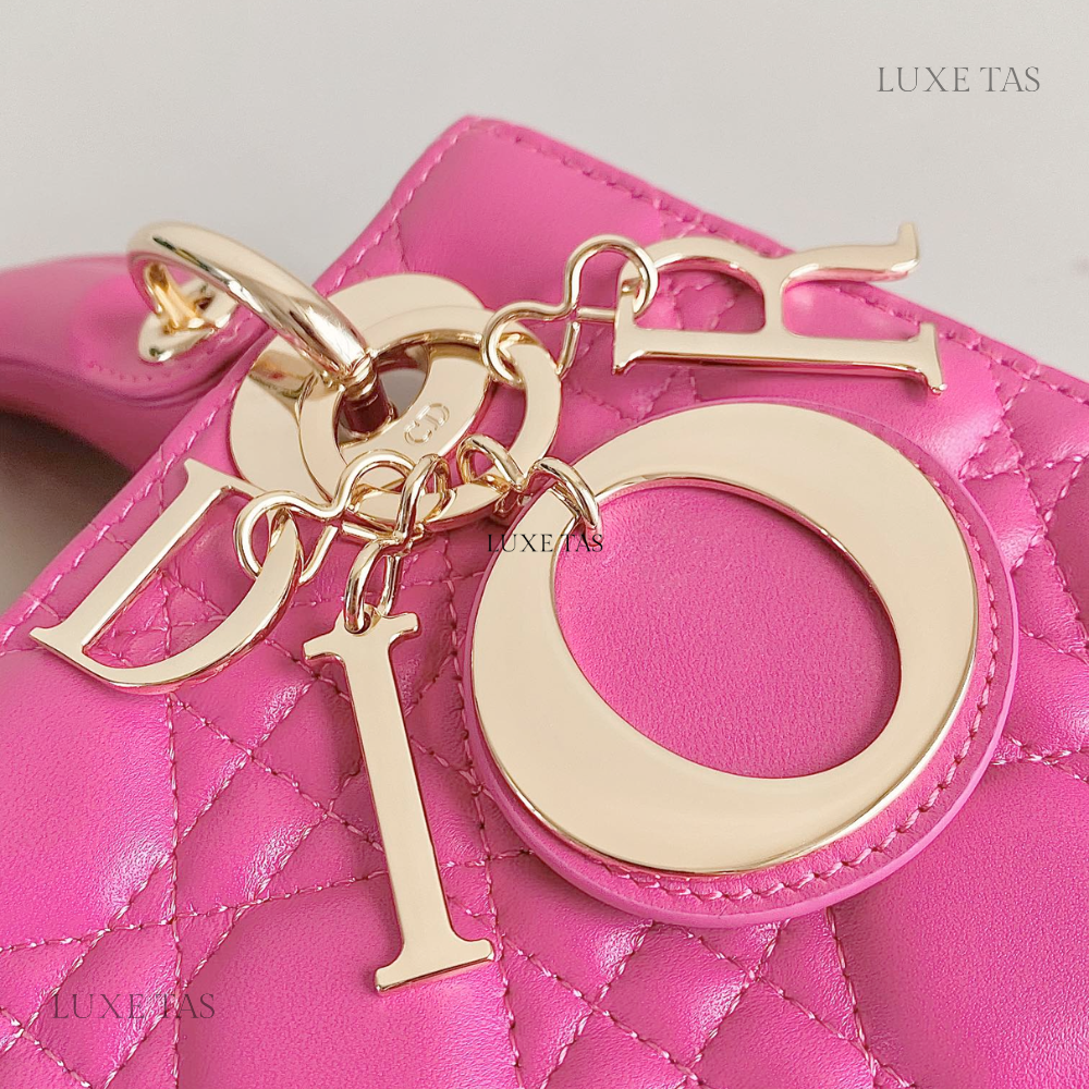 Rani Pink Cannage Lambskin Small Lady D*ior My Abcd*ior Bag