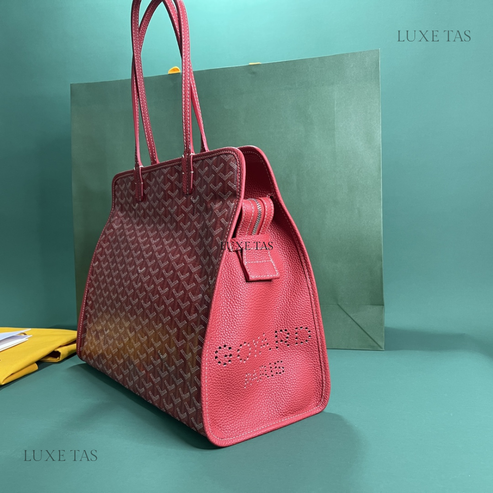 Red Hardy PM Bag - Leather Tote Bag for Women