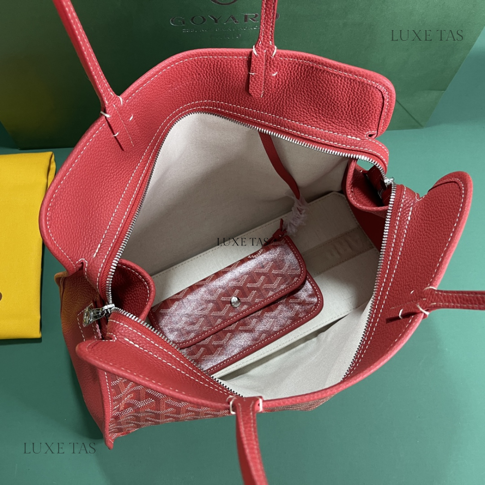 Red Hardy PM Bag - Leather Tote Bag for Women