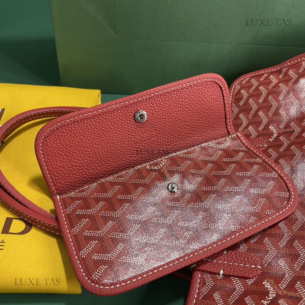 Red Hardy PM Bag - Leather Tote Bag for Women