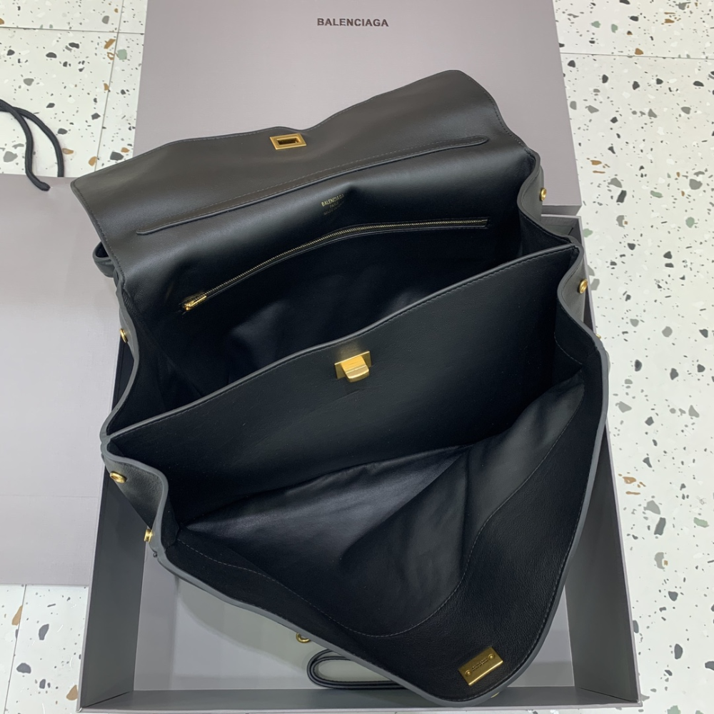 Rodeo Large Handbag In Black Leather Handbag for Women