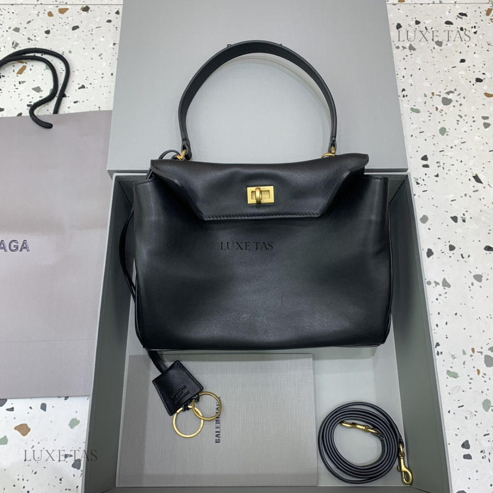 Rodeo Small Handbag In Black Leather Handbag for Women