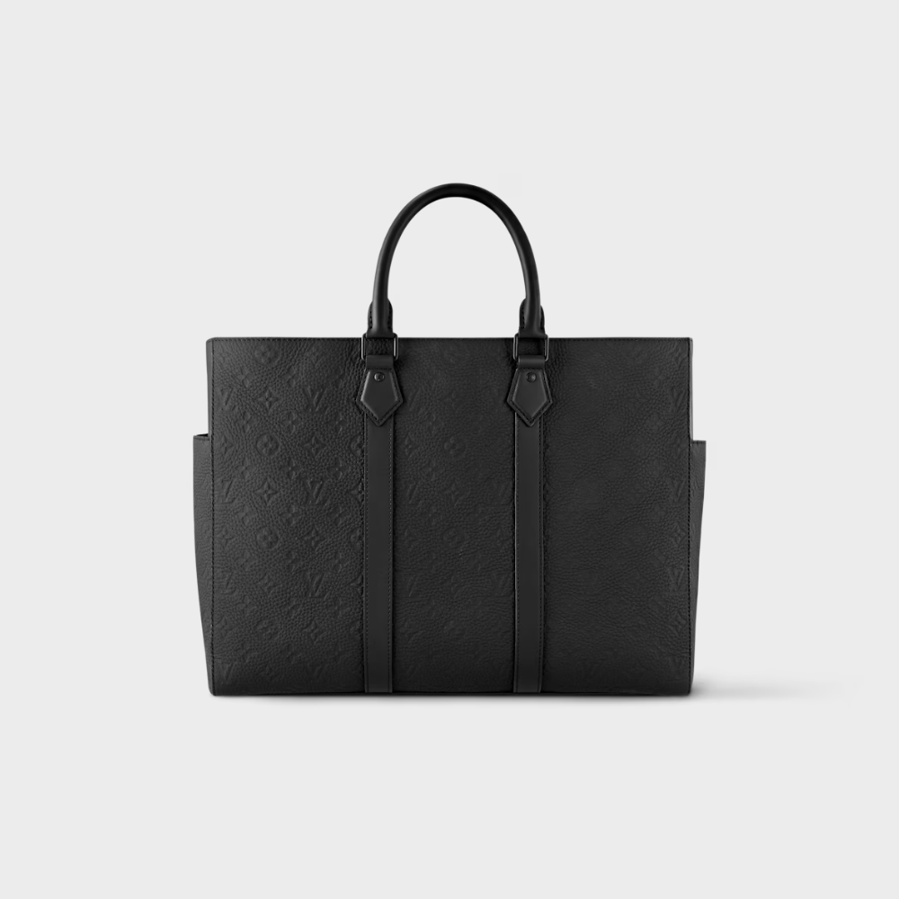 Sac Plat 24H - Leather Tote Bag for Men