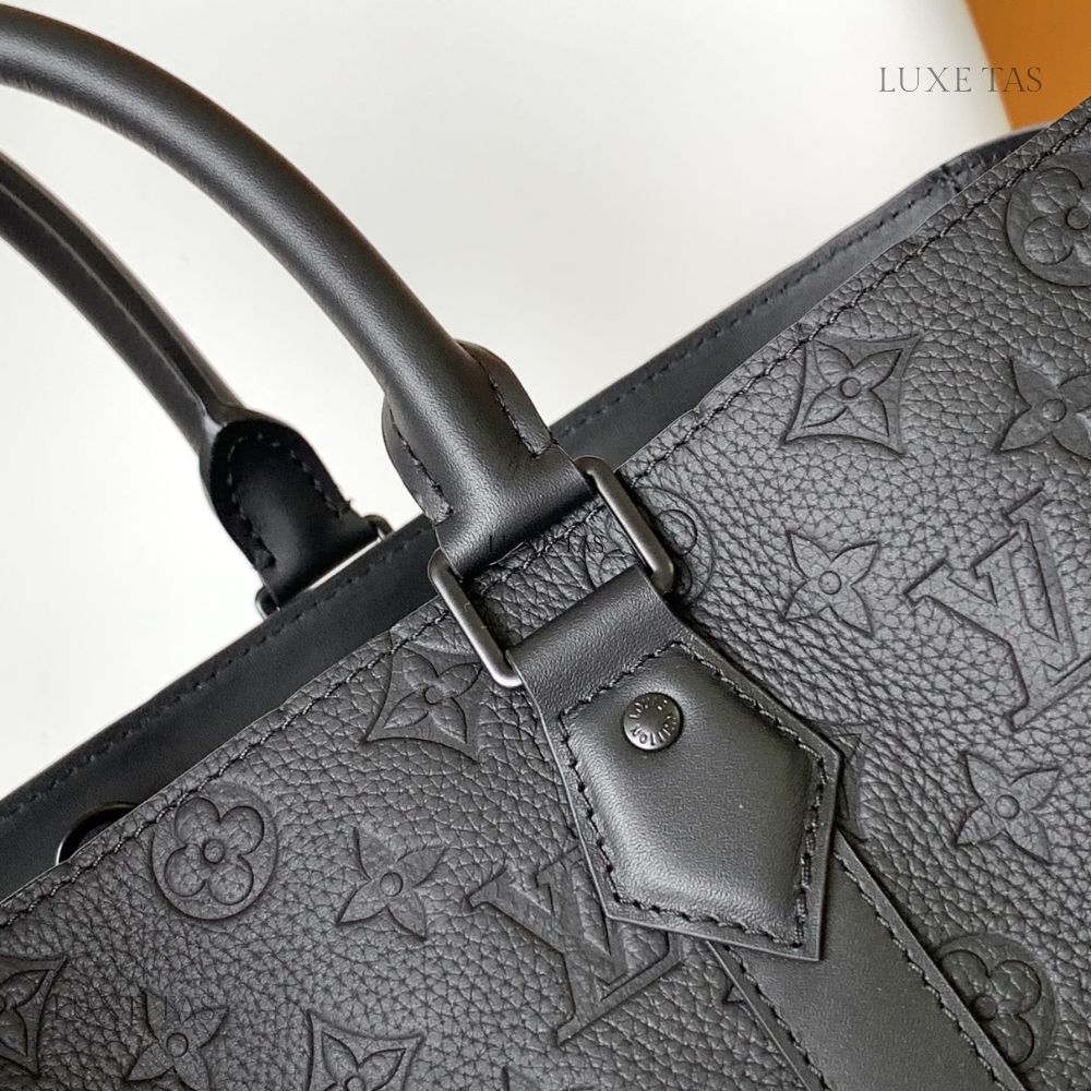 Sac Plat 24H - Leather Tote Bag for Men