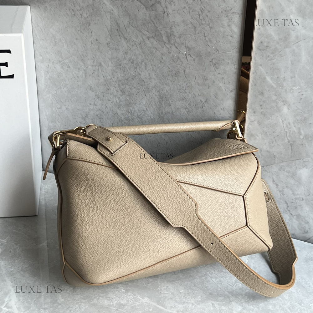 Sand Puzzle Bag In Classic Calfskin - Leather Crossbody Bag for Women