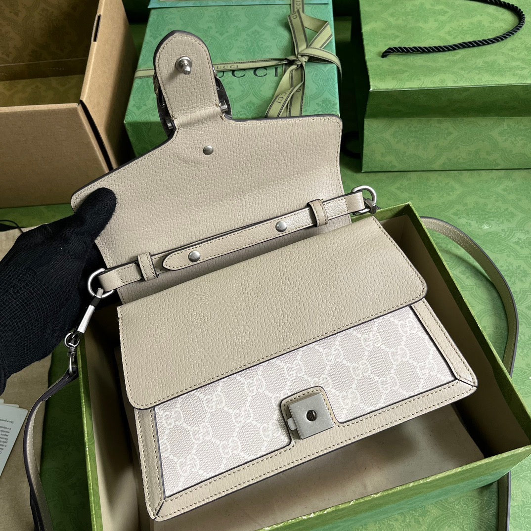 Small Dionysus Top Handle Bag Beige