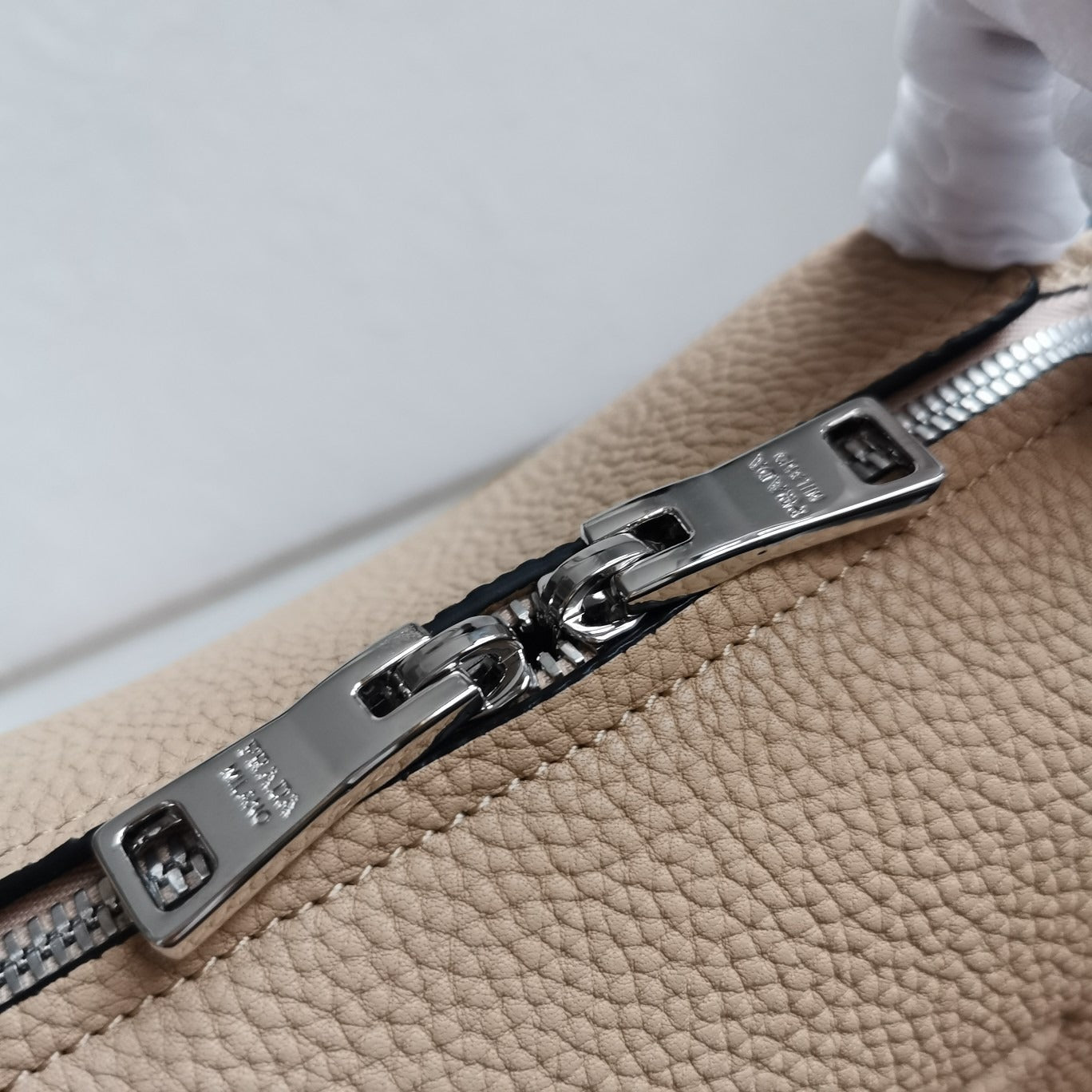 Small Leather Handbag Sand