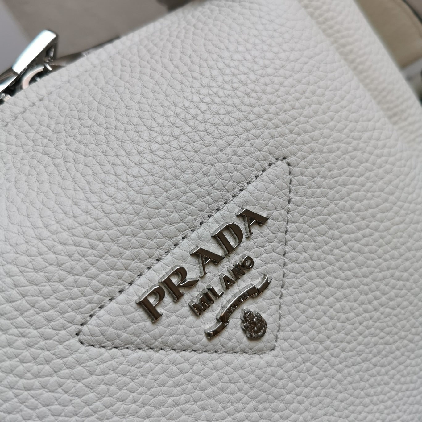 Small Leather Handbag Whit