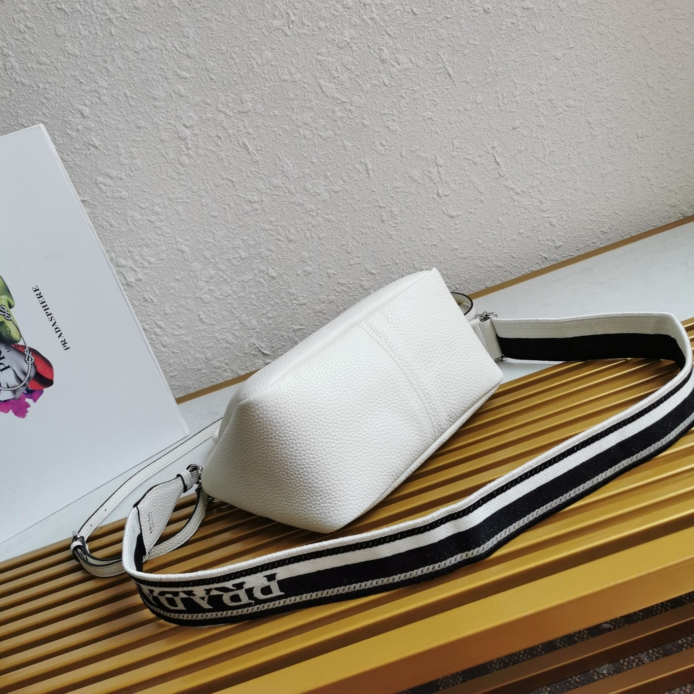 Small Leather Handbag Whit
