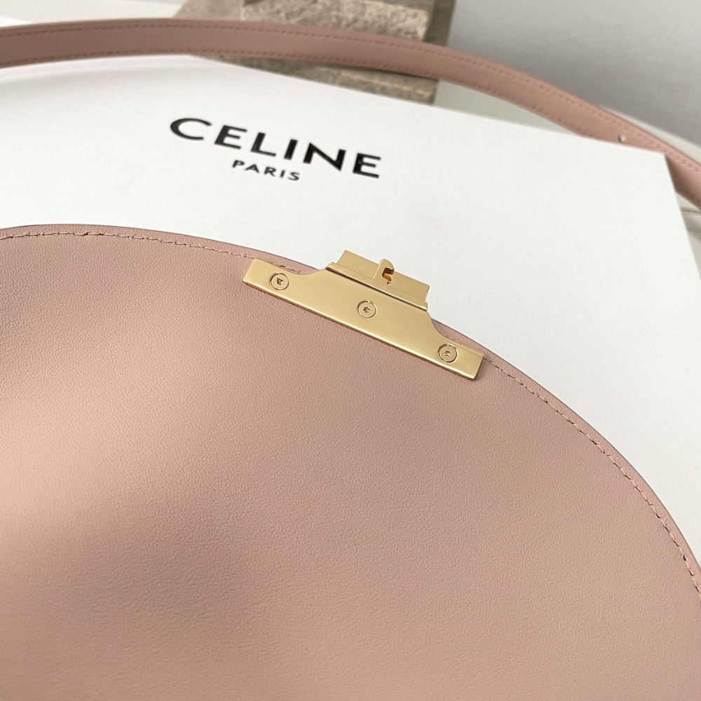 Soft Peach Teen Nino Bag In Smooth Satinated Calfskin Leather Handbag for Women