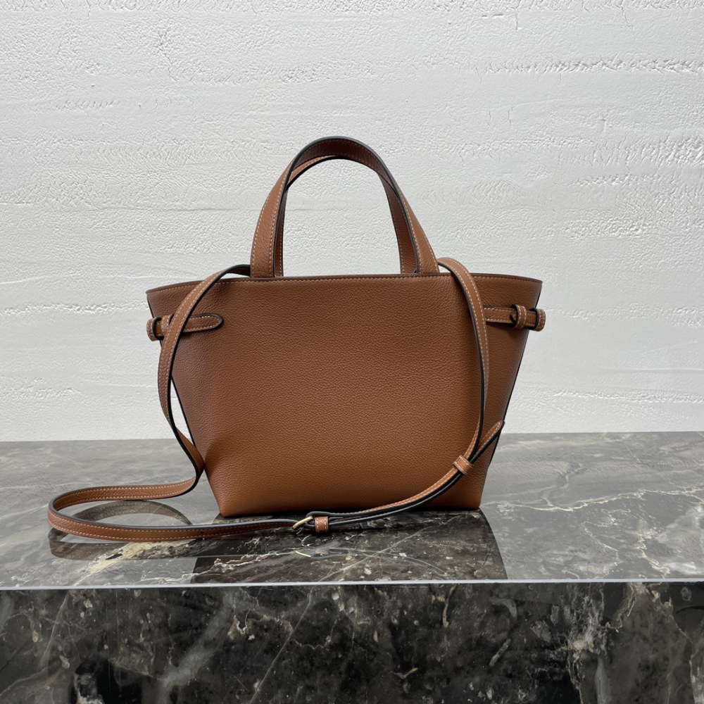 Tan Mini Cabas Anais Cuir Triomphe In Grained Calfskin Leather Handbag for Women