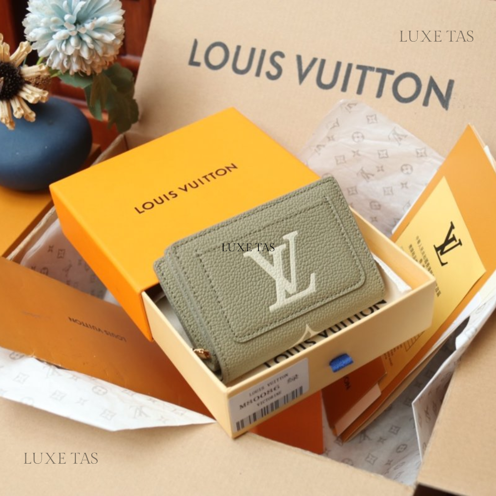 Tourterelle Crème Cléa Wallet - Leather Wallet for Women