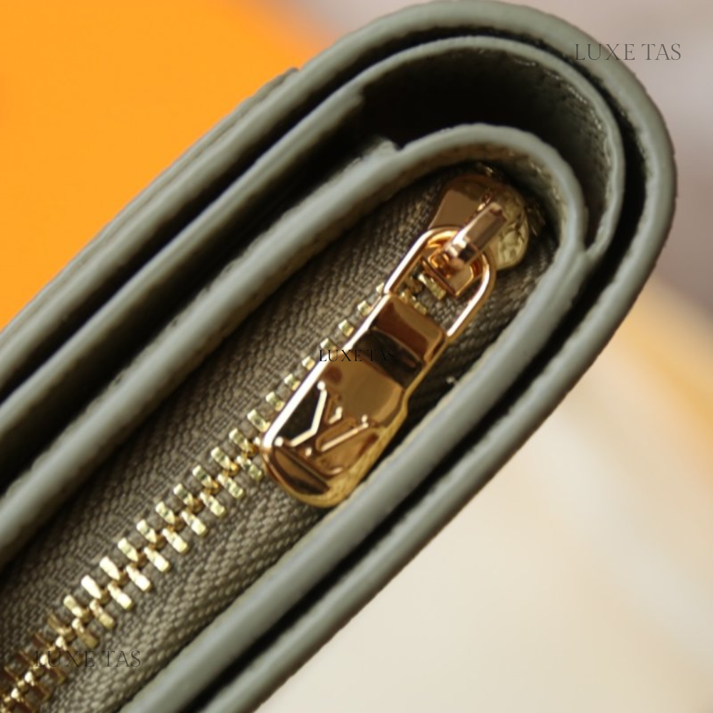Tourterelle Crème Cléa Wallet - Leather Wallet for Women