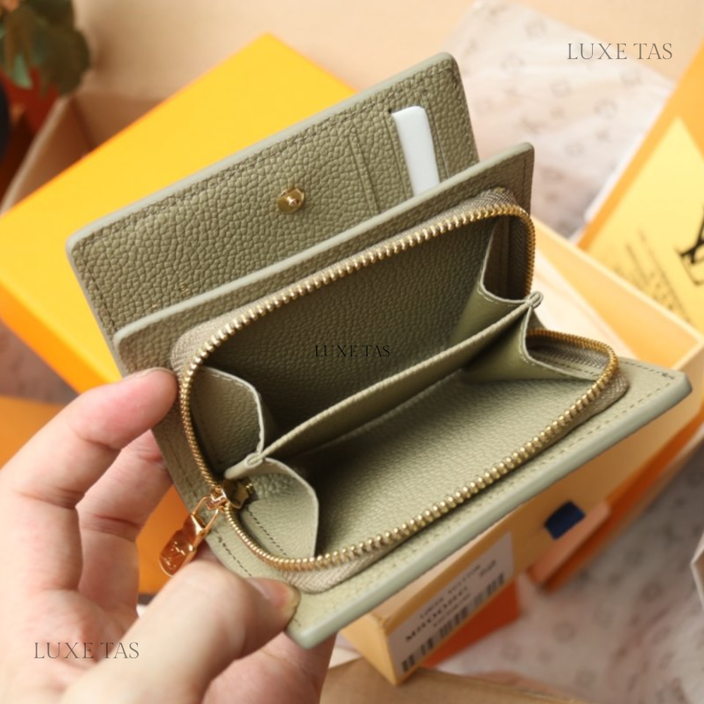 Tourterelle Crème Cléa Wallet - Leather Wallet for Women