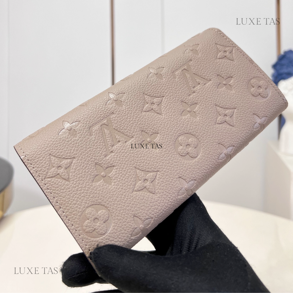 Tourterelle Monogram Empreinte Leather Sarah Wallet