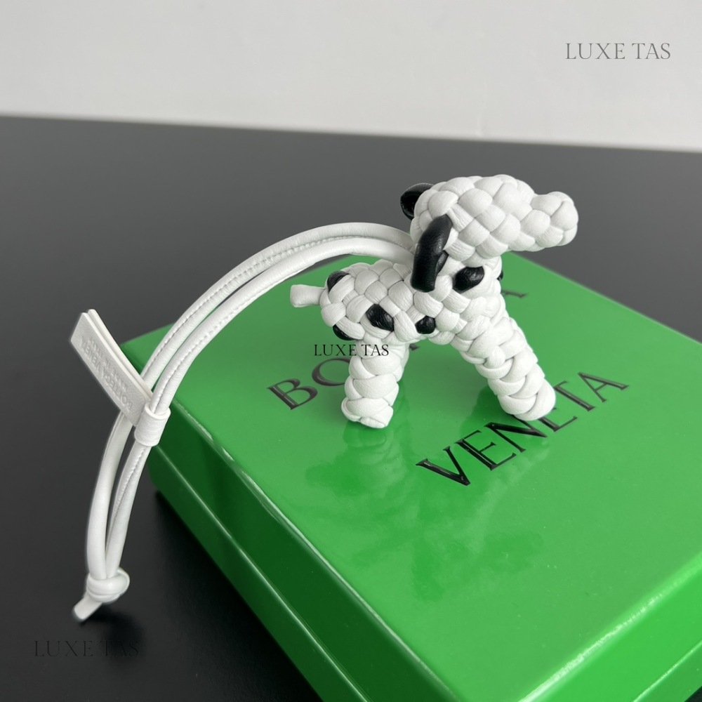 White Black Dog Charm Designer Accessories
