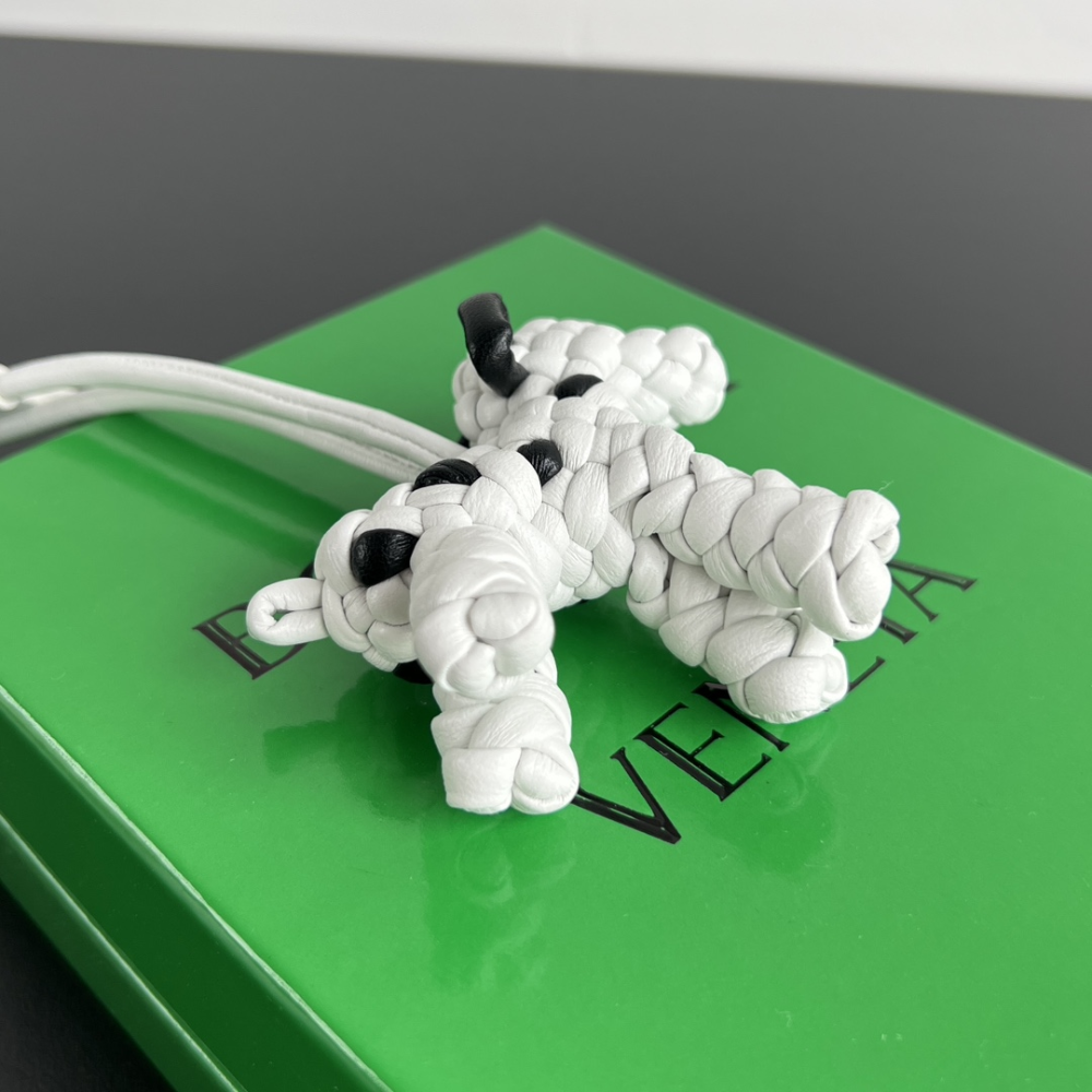 White Black Dog Charm Designer Accessories