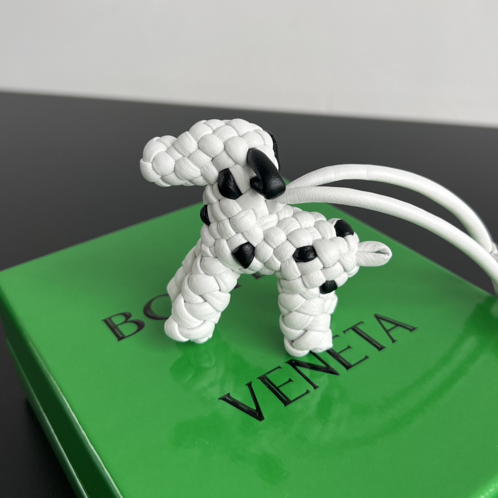 White Black Dog Charm Designer Accessories