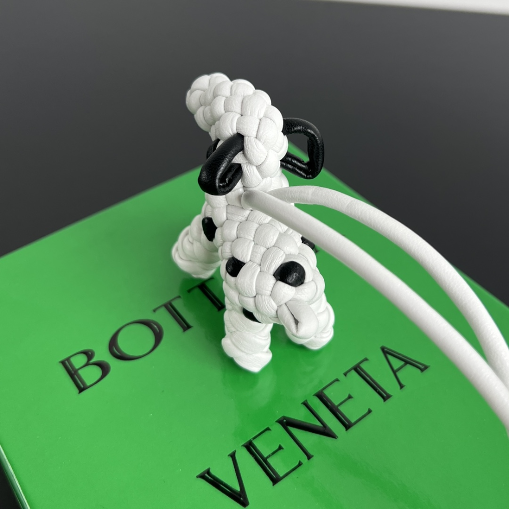 White Black Dog Charm Designer Accessories