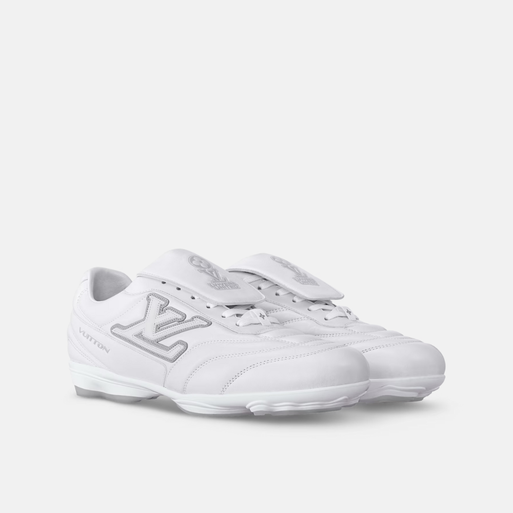 White Footprint Soccer Sneaker Designer Sneakers for Men