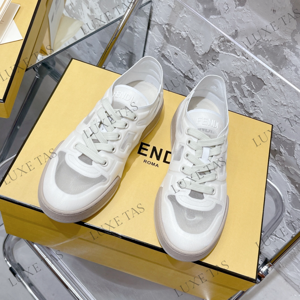 White Mesh Low Tops F Match