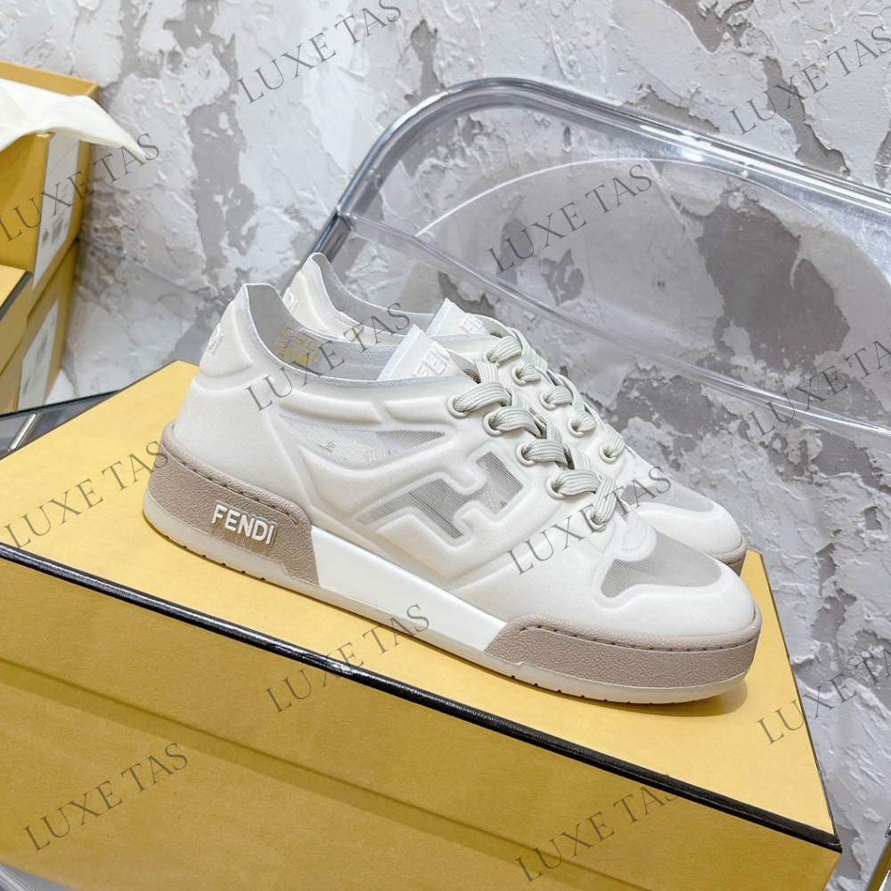 White Mesh Low Tops F Match