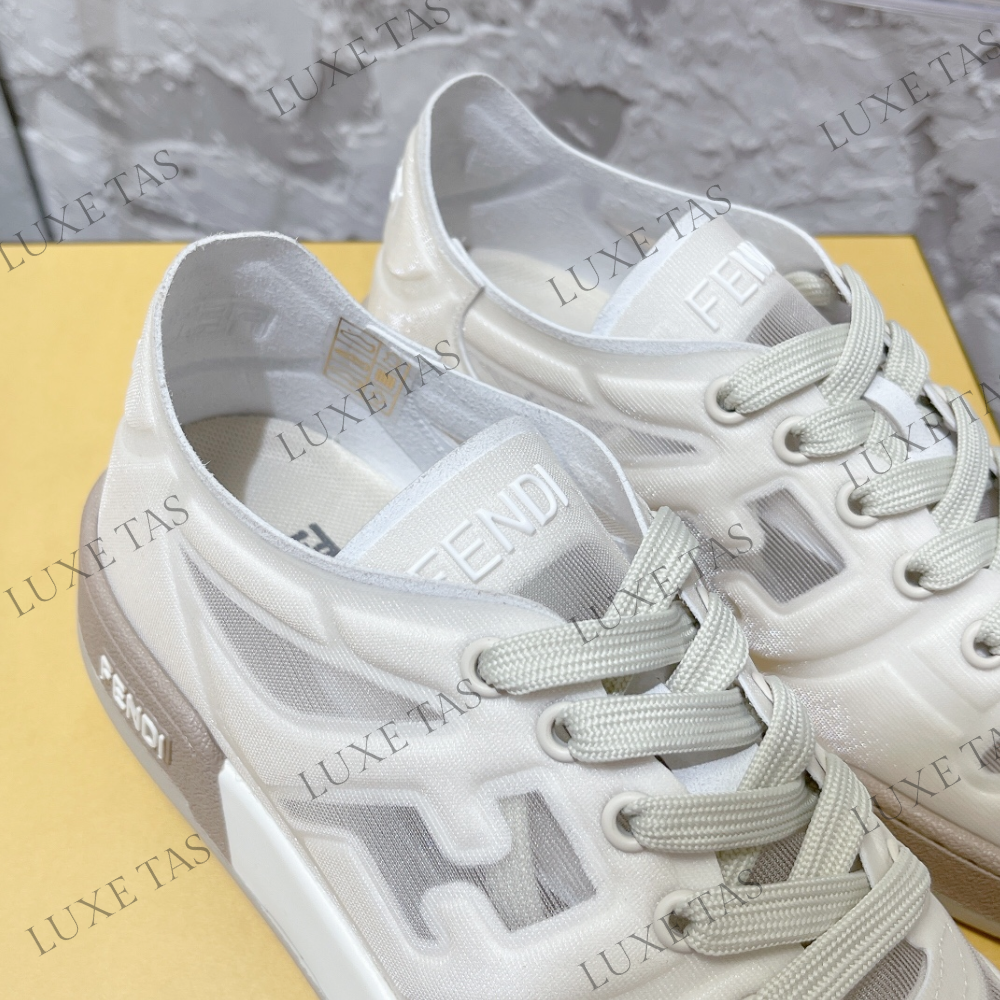 White Mesh Low Tops F Match