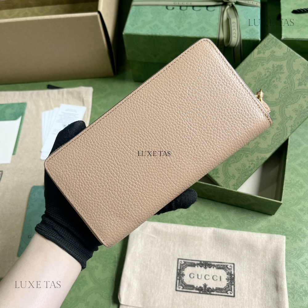 Zip Wallet With Interlocking G Python Bow