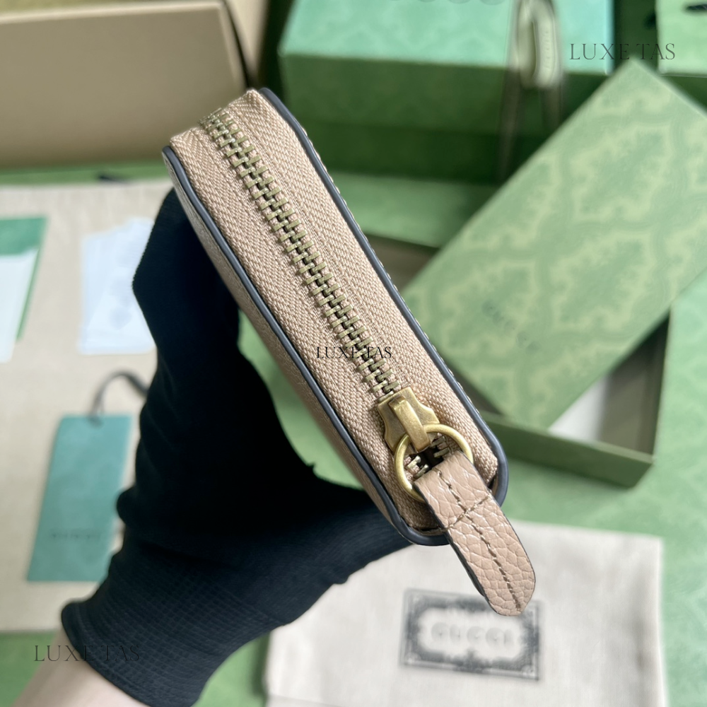 Zip Wallet With Interlocking G Python Bow