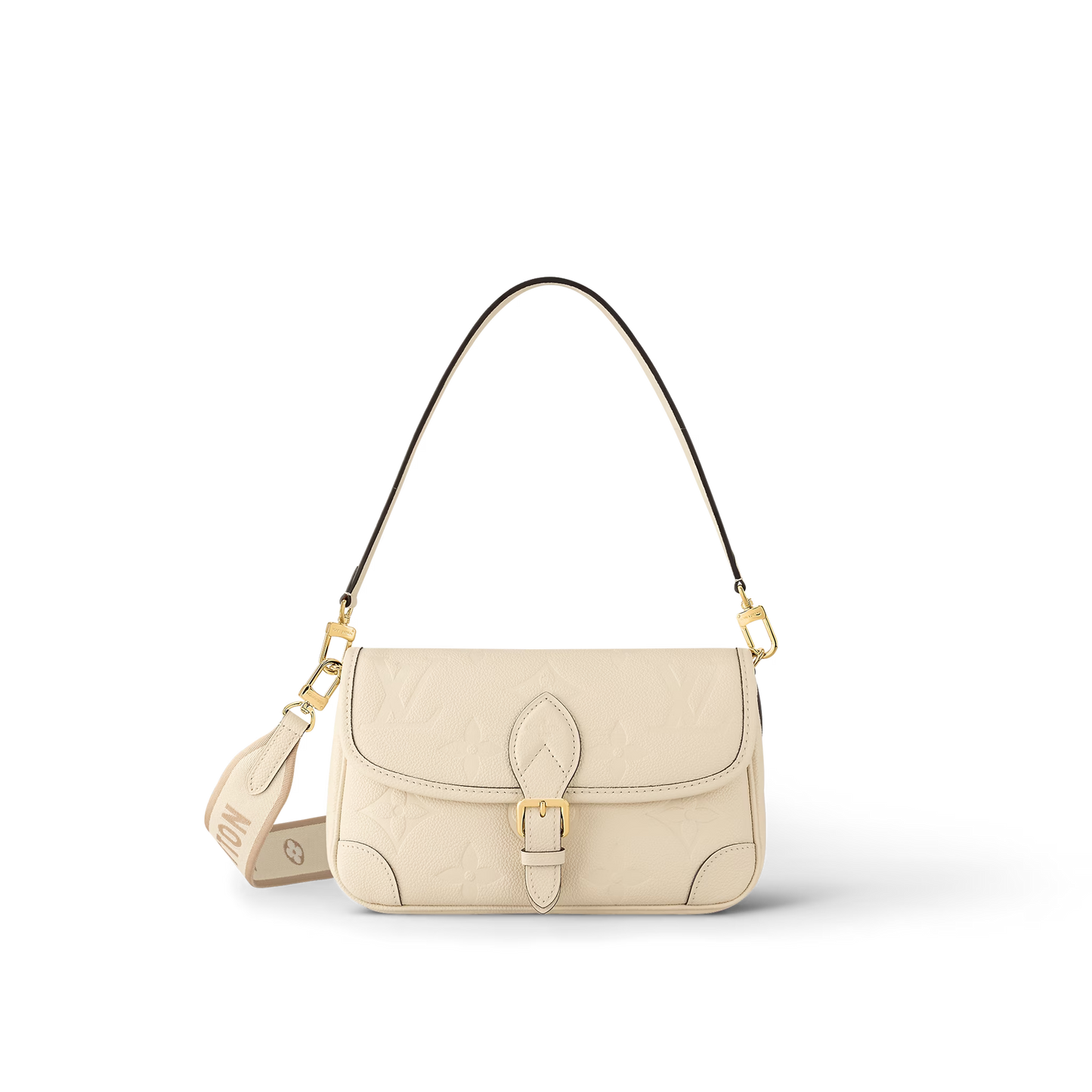 Cream Monogram Empreinte Leather Diane