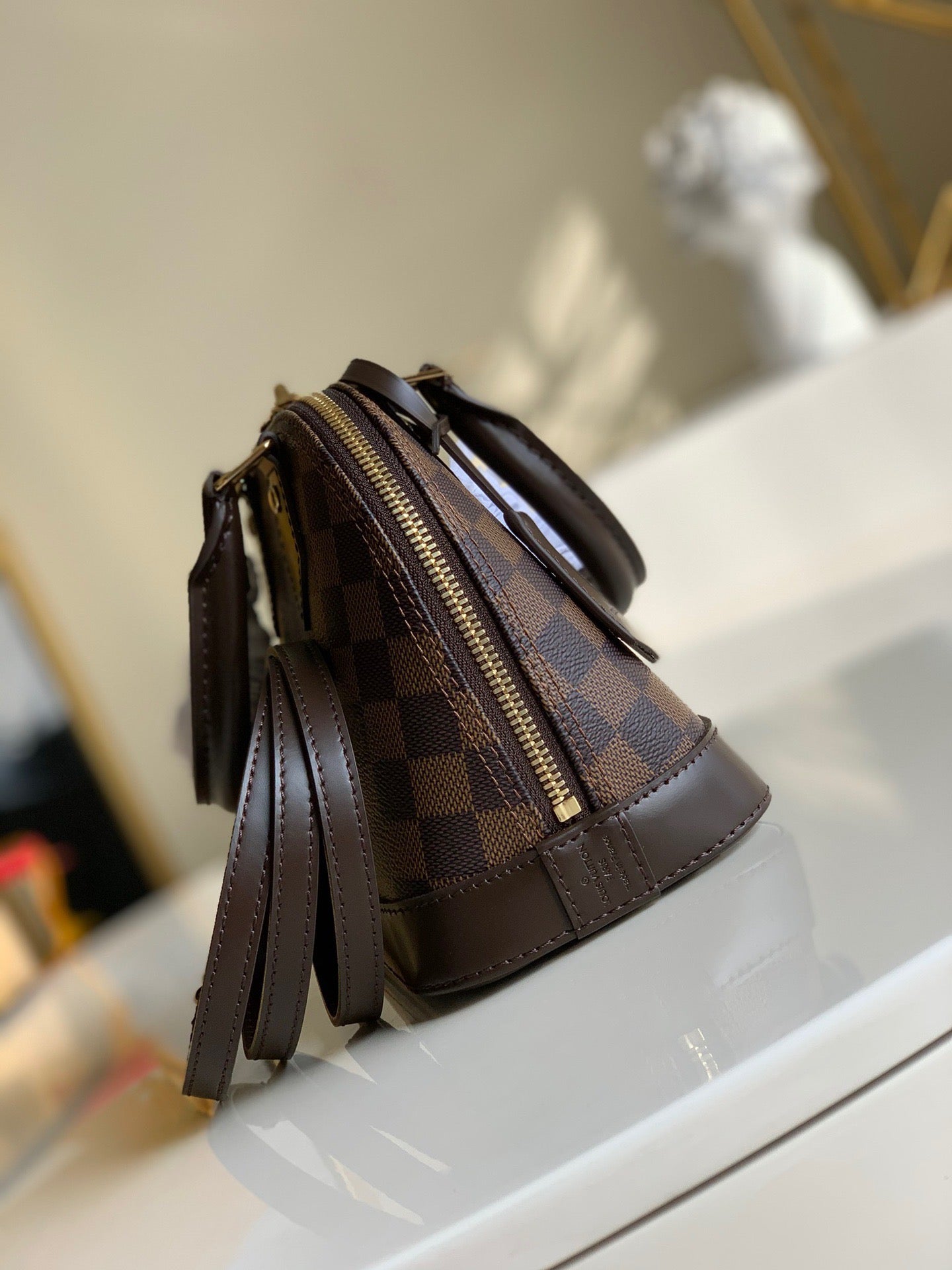 Alma BB Damier Ebene Canvas