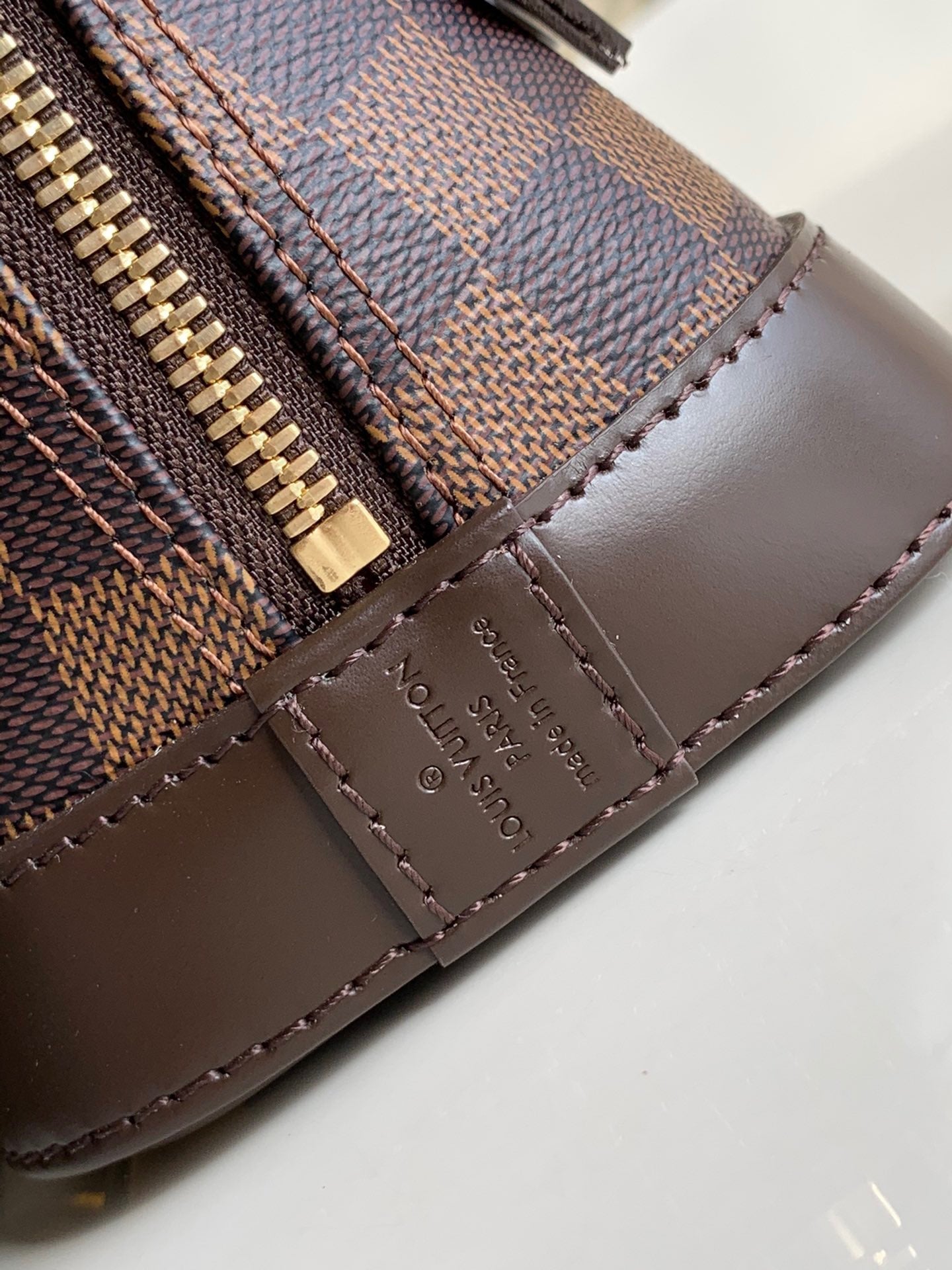 Alma BB Damier Ebene Canvas