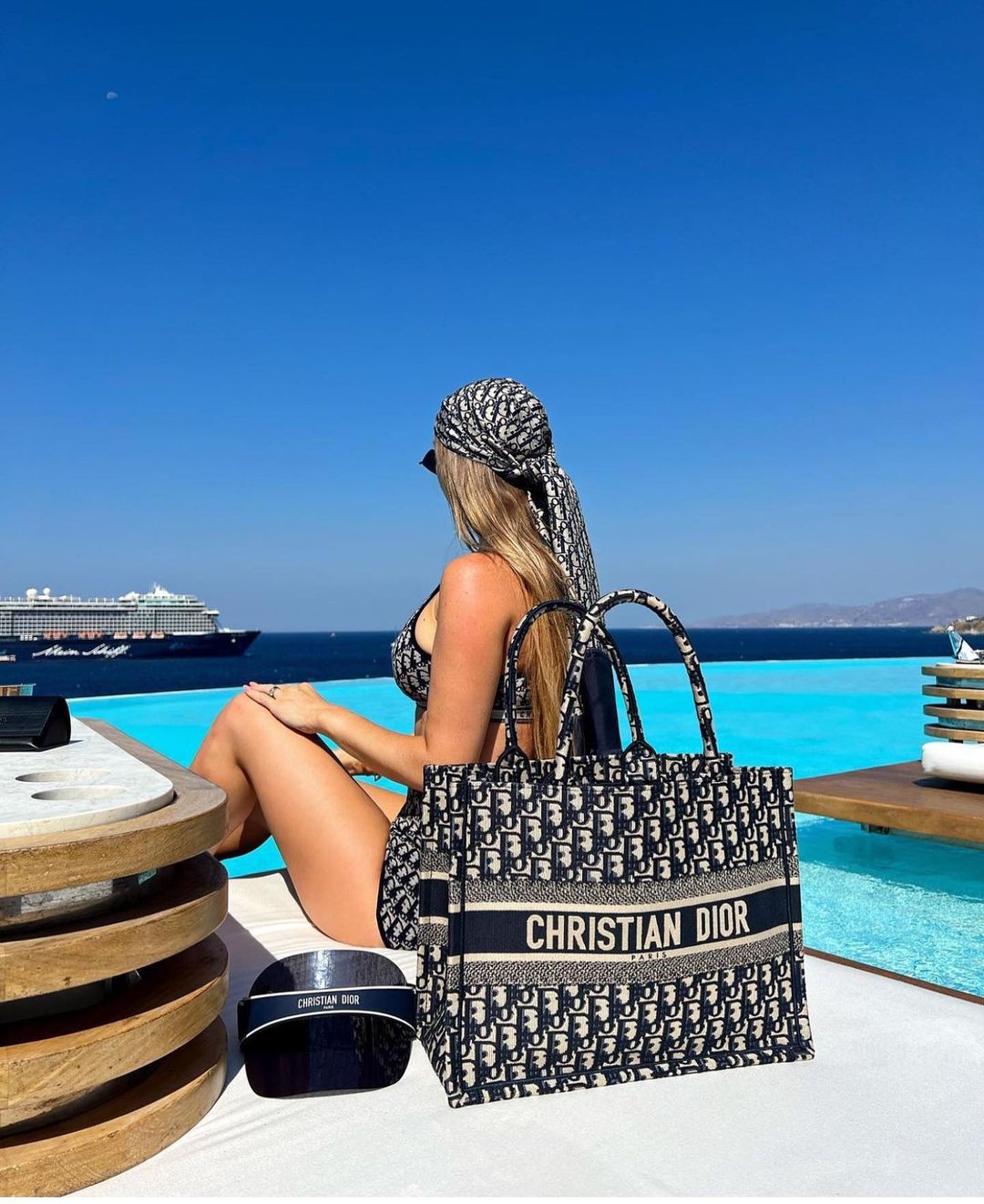 Dior book tote bag black leather Clearance