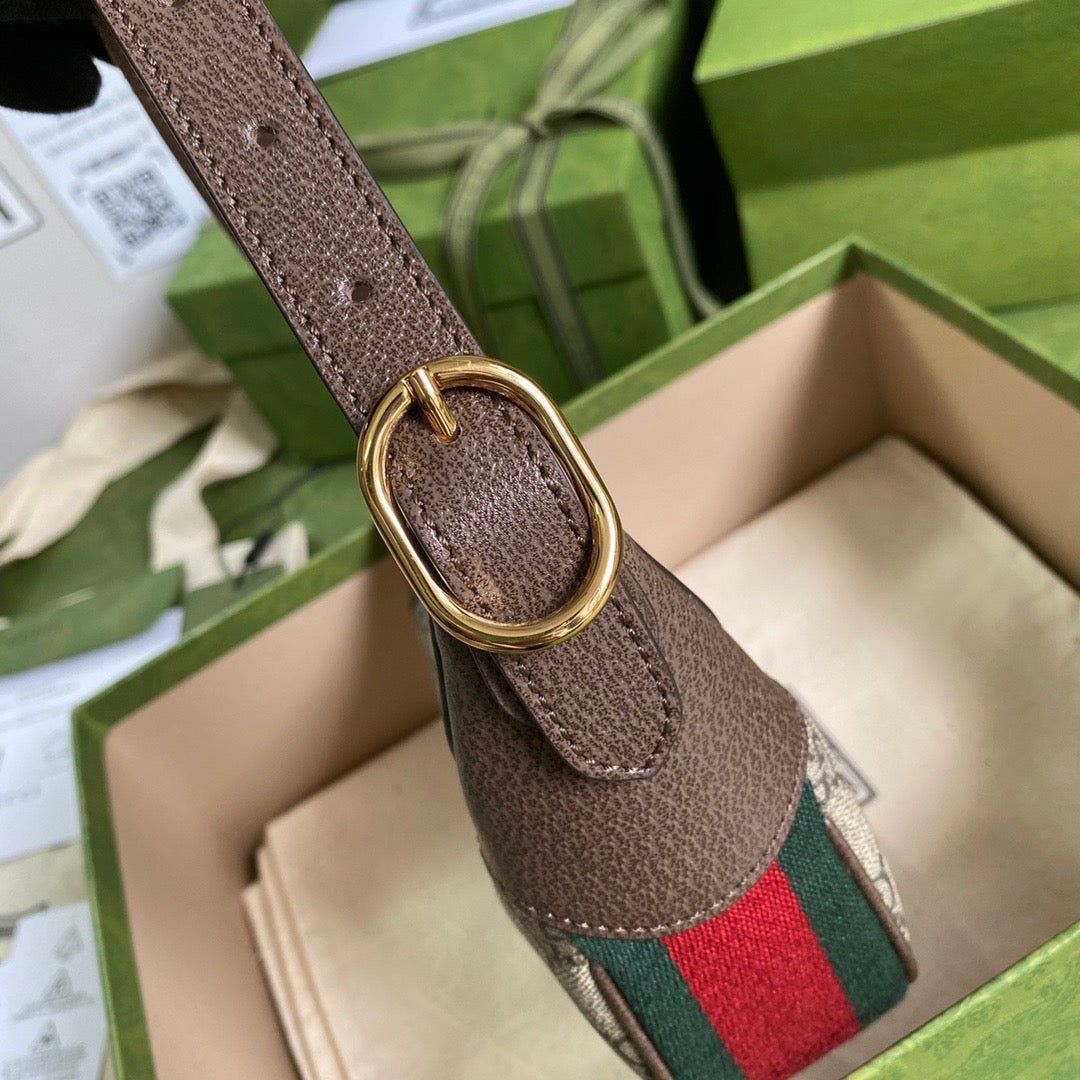 Brown Ophidia GG Mini Bag