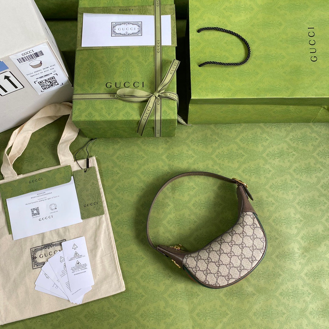 Brown Ophidia GG Mini Bag