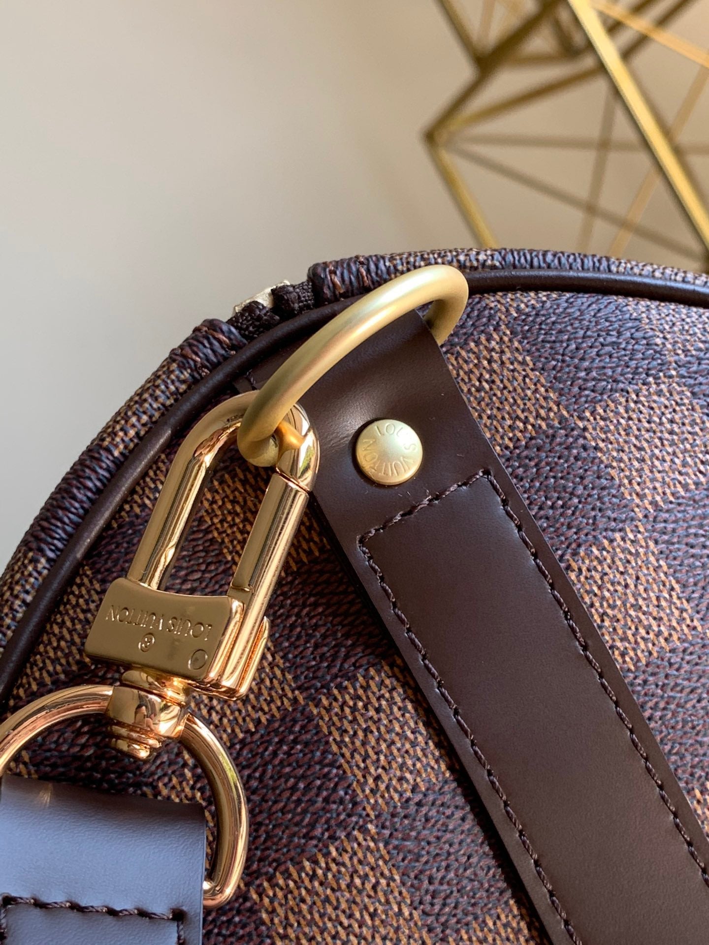 Damier Ebene Canvas Keepall Bandoulière 55