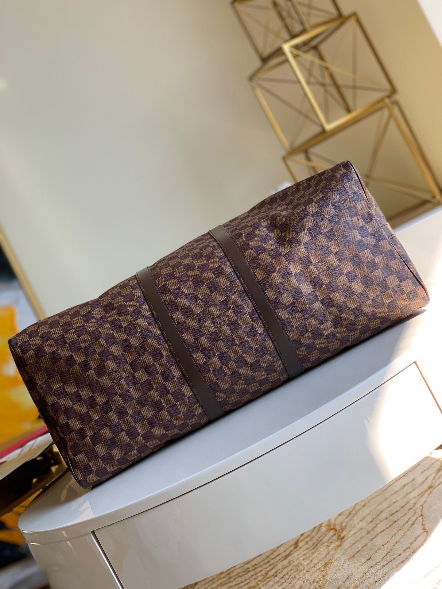 Damier Ebene Canvas Keepall Bandoulière 55