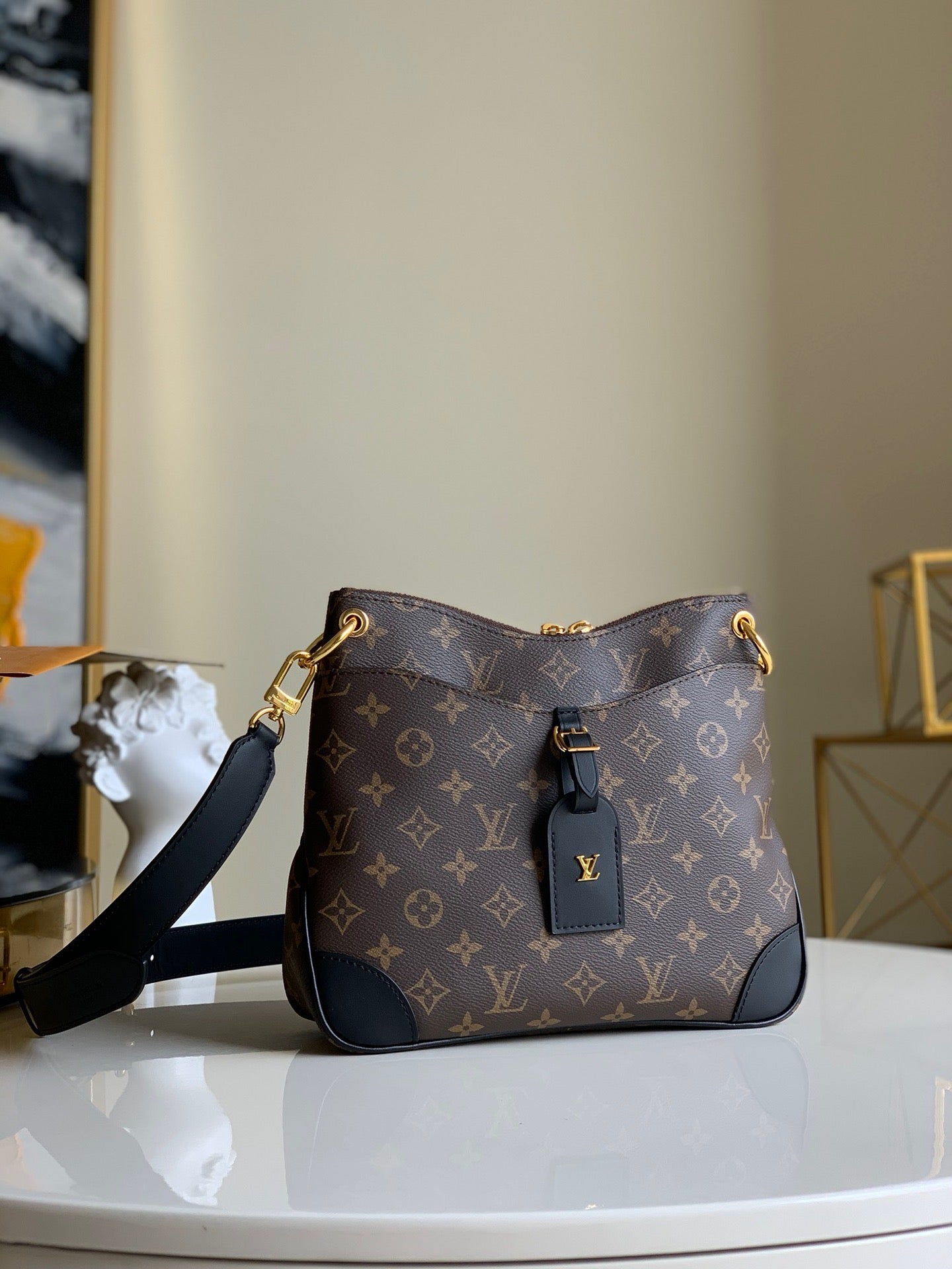 Black Monogram Odéon PM Bag