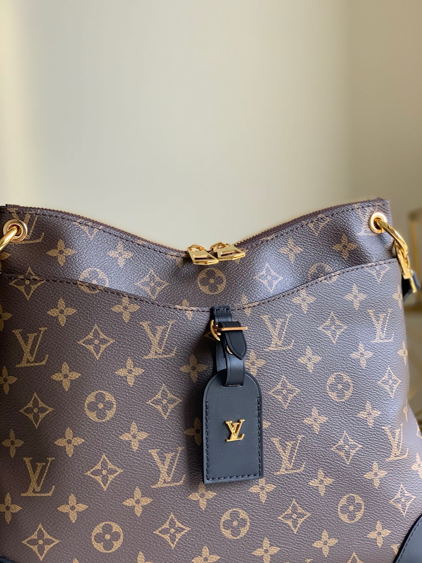 Black Monogram Odéon MM Bag