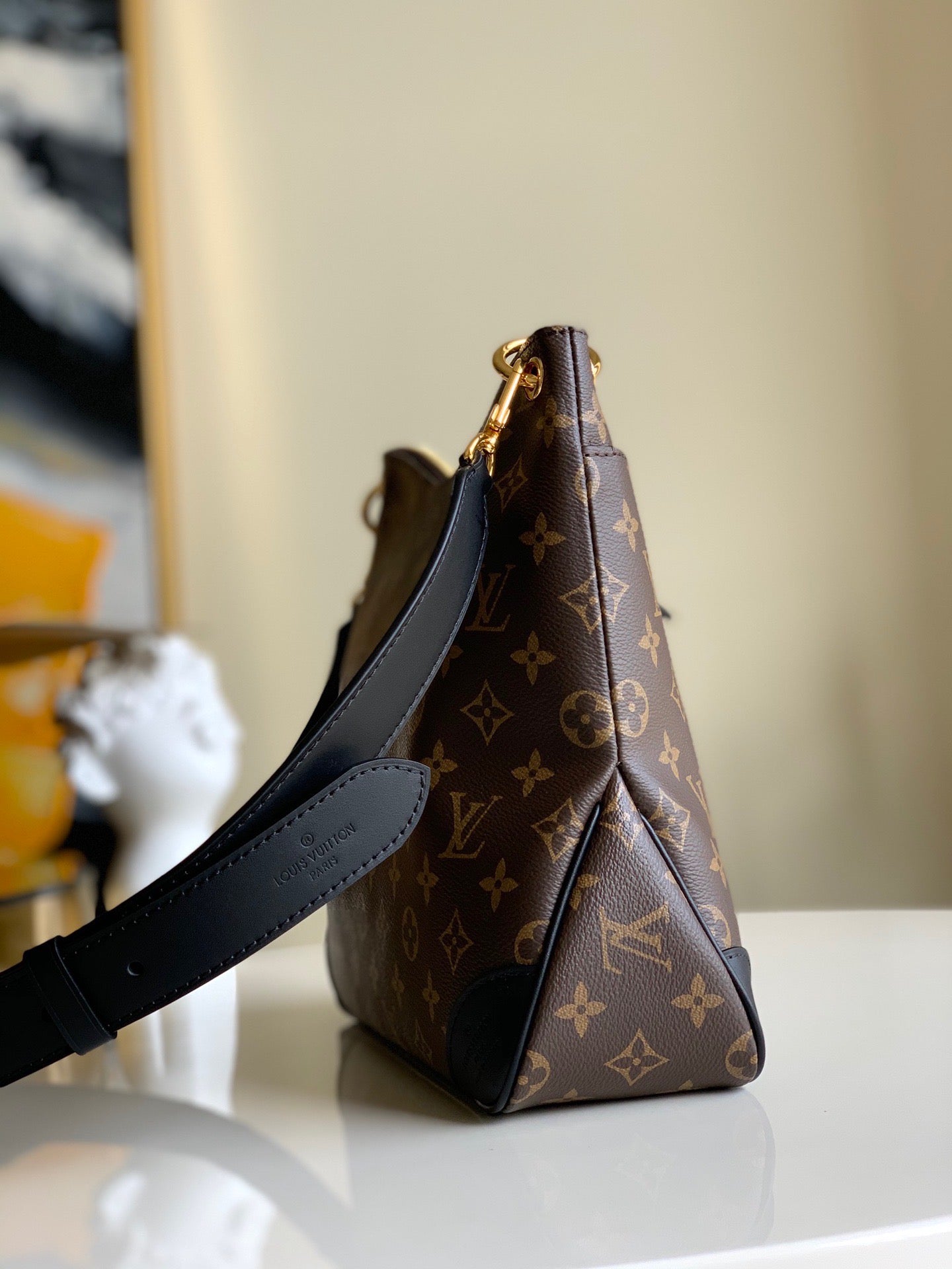 Black Monogram Odéon MM Bag