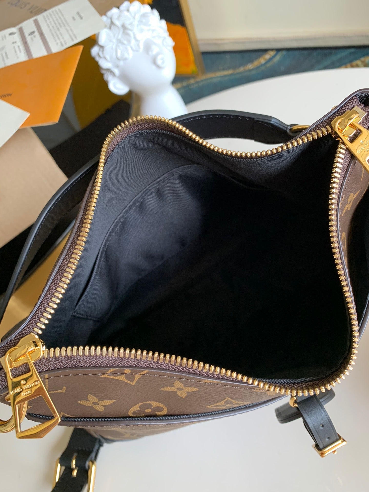 Black Monogram Odéon MM Bag